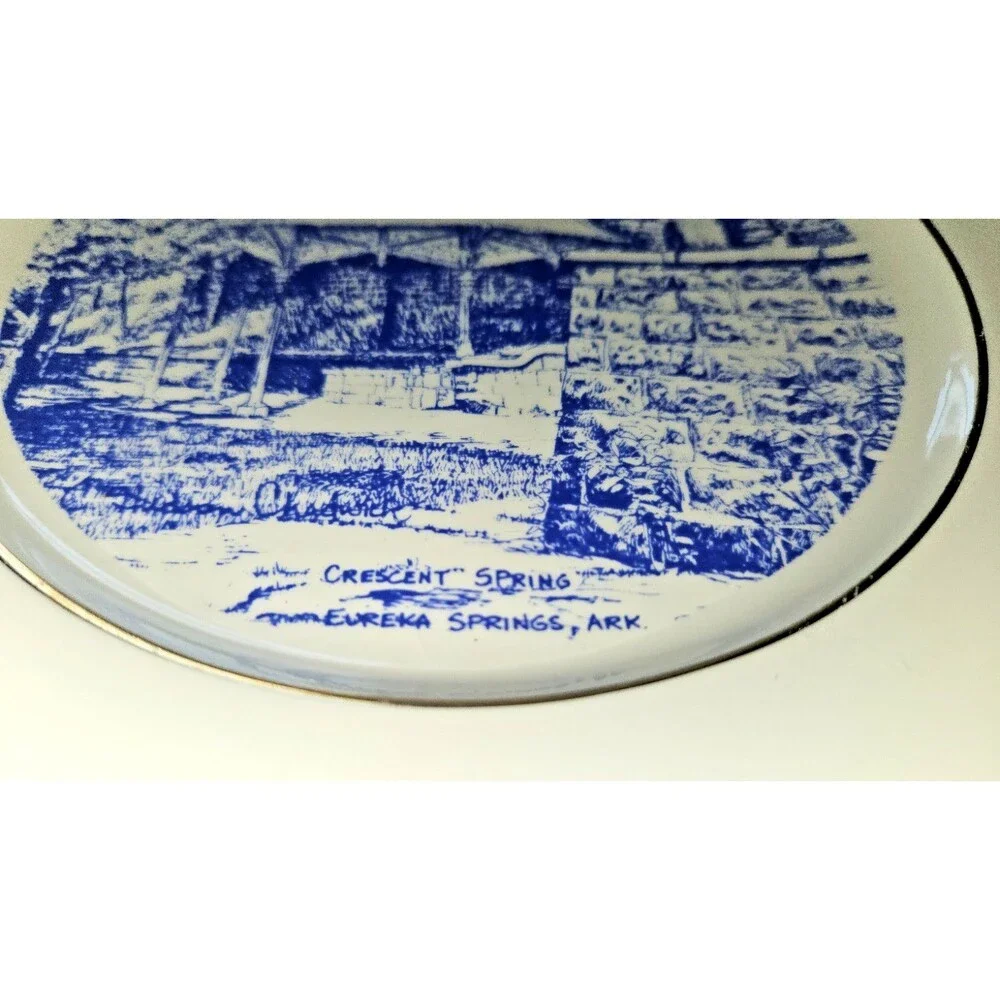VTG Eureka Springs Arkansas 100 Centennial 1879-1979 Souvenir Plate CRESCENT SPR